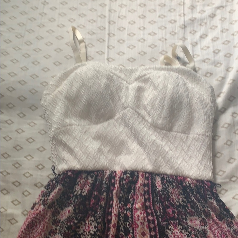 Lacy top and with pattern as the bottom
